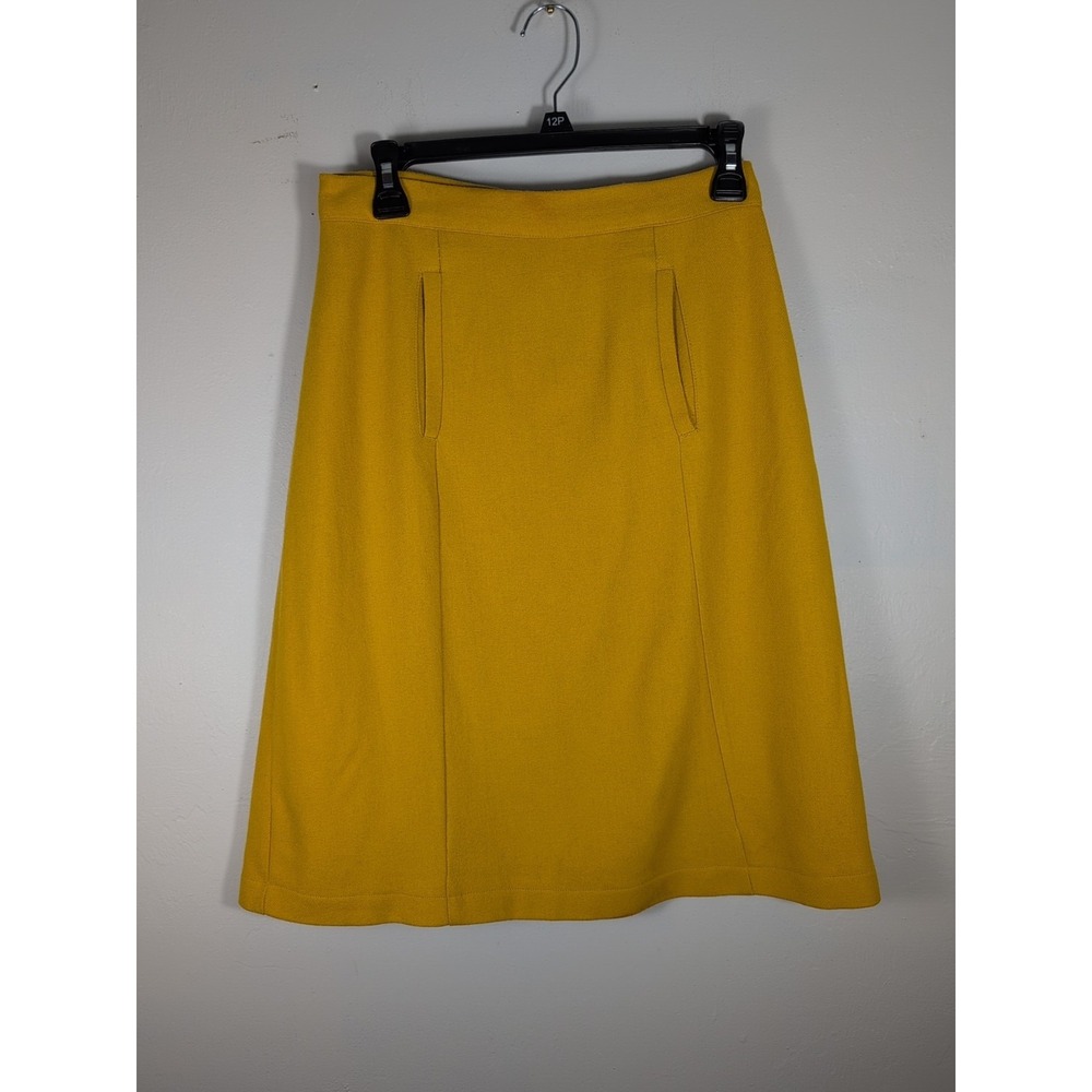 Modcloth Size Small Mustard‎ Yellow Skirt  50% Wool